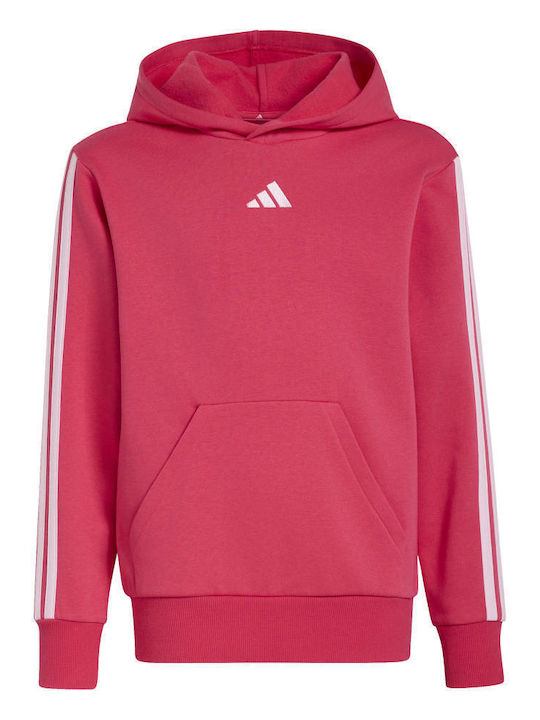 adidas Kinder-Sweatshirt mit Rosa Kapuze J 3s Fl