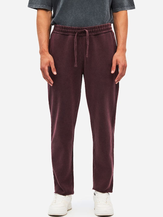 Dirty Laundry Herren-Sweatpants Burgundisch