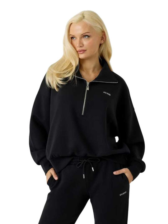Damen Sweatshirt Jacke Schwarz