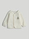 Kids Cardigan Fleece White