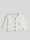Kids Cardigan Cotton White