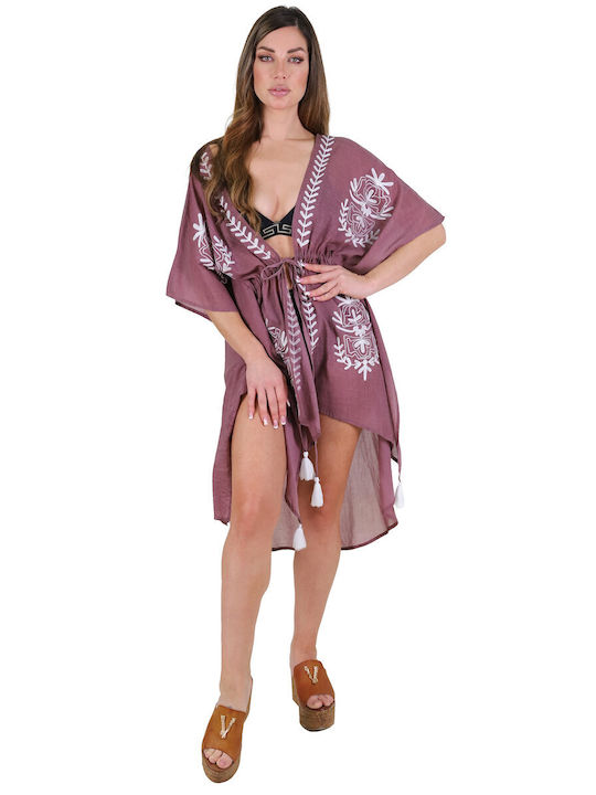 Aquablue Women's Purple Beach Caftan