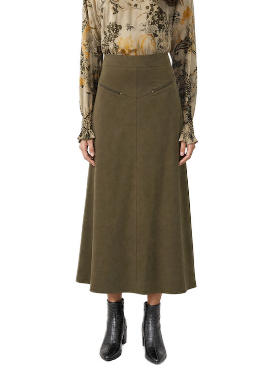Moutaki Midi Damenrock Khaki