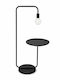 Bronzedesign Stehlampe Schwarz
