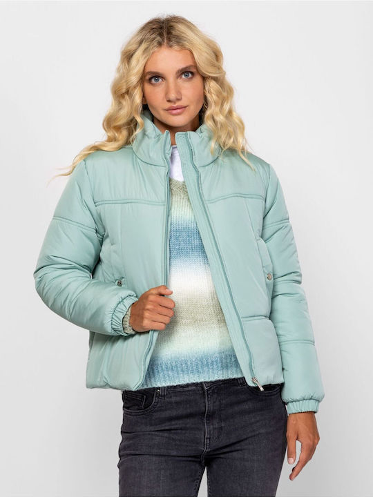 Jachetă Dama pentru Primăvară/Toamnă Mint Green