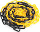 Traffic Sign Chain from Plastic in Yellow Colour