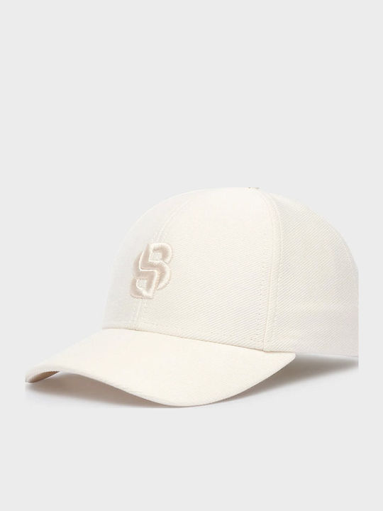 Boss Double B Monogram Cap Zed-b-icon-jt Ecru H...