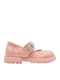 Kids Pumps & Ballerinas with Hoop & Loop Closure Leather Pink