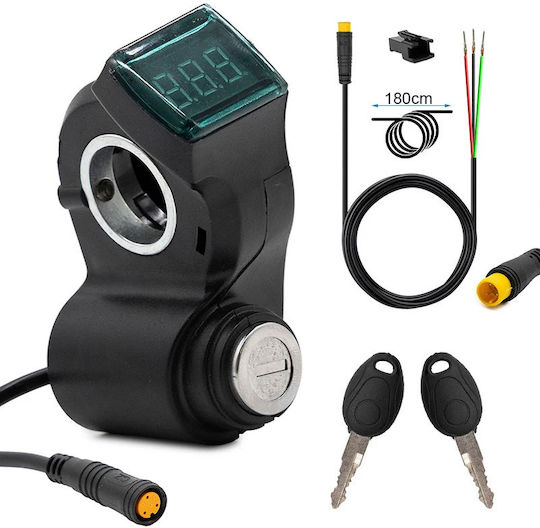Ewheel Ignition Lock Electric Scooter Voltmeter 74313