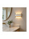 Modern Lampă de Perete cu LED Integrat și Lumină Alb Cald 10x18x18εκ.
