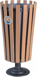 Wooden Waste Bin 45lt Grey