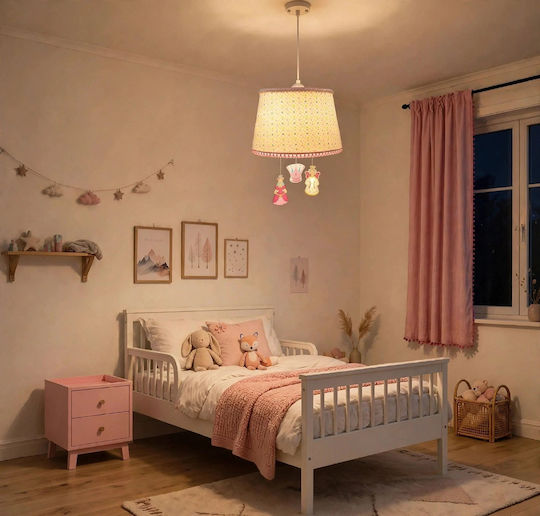 Single-Light Kids Ceiling Hanging Light with E27 Socket 35x20cm