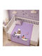 Kamtex Baby Babydecke Wickeltücher für Kinderzimmer Samt Lila 110x130cm