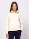 Sweatshirt & Hoodie für Damen French Terry mit Kapuze Ivory