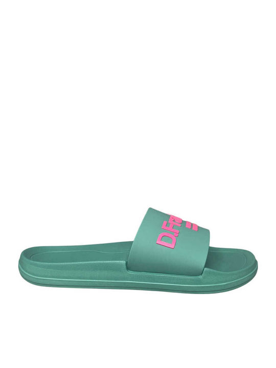 Marea Slides Slides in Turquoise Colour