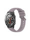 Huawei Watch 2 Каишка с райе и текстура 20 мм силиконова за часовник Roland лилава