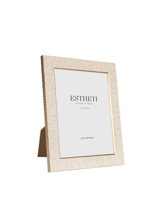 Plastic Photo Frame With Beige Frame
