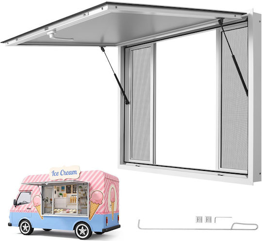 Vevor Food Truck Service Window 1220x915 Mm Aluminum Alloy 4 Sliding Screen Windows Fcbwck4836nc2qrqf001v0