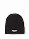Men's Knitted Beanie Hat in Black Color