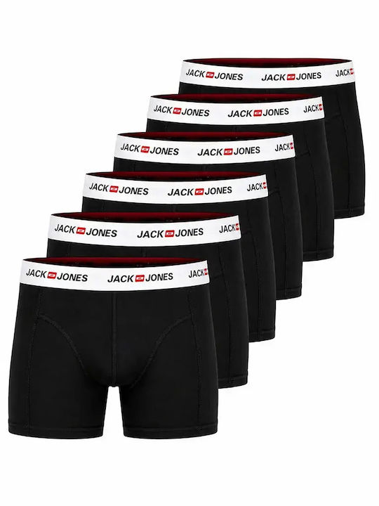 Jack & Jones Men's Boxers Black 6Pack