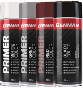 Benman Спрей Грунд Acrilyc Висока Температура с Металик Ефект Бял 400ml
