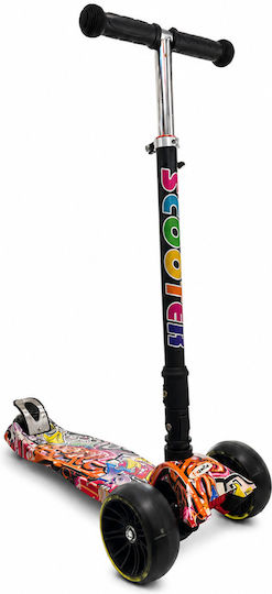 Patin Copii Pliabil Triciclu cu Iluminare LED Multicolor