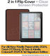 Inkora Флип Капак Издръжлив Прозрачен (Kindle Paperwhite 2024 12-то Поколение)