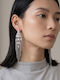 Sk3588 Long Statement Earrings Art Deco Chandelier Waterfall