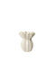 Broste Copenhagen Decorative Ceramic White Vase 18x19.2xH24cm