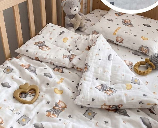 MayHome Set Baby Duvet Cover with Pillowcase Baby 120x160cm