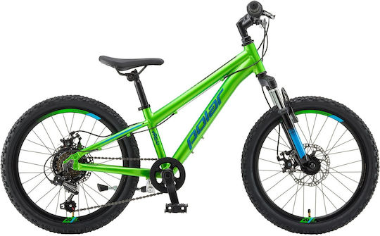 Polar 20 Παιδisches Mountainbike mit Scheibenbremsen und Aluminiumrahmen 2026 Grün