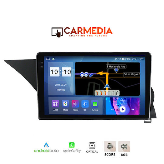 Carmedia Автомобилна Аудио Система за Mercedes-Benz GLK 2008-2013 (Bluetooth/USB/WiFi/GPS/Apple CarPlay/Android Auto) с Touch Screen 9.5"