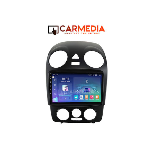 Carmedia Sistem Audio Auto pentru VW Gândac 2004-2011 Bluetooth USB Wi-Fi GPS Apple CarPlay Android Auto cu Ecran Tactil 9"