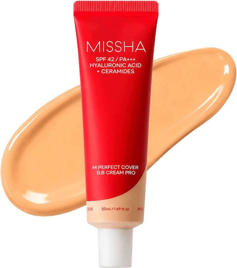 Missha M Perfect Cover BB 25 Face Day Cream with SPF42 for Anti-aging, Blemishes & Redness 50ml