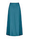 Celestino Women's Satin Midi Skirt Petrol