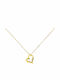 Senzio Belibasakis Herz Halskette aus 9K Gold mit Zirkon