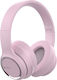 Devia 176BRA012868 Ασύρματα Bluetooth Over Ear Ακουστικά Ροζ