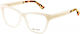 El Greco 9369 C4 Women's Acetate Butterfly Prescription Eyeglass Frames White
