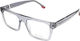 El Greco 9387 C5 Men's Acetate Square Prescription Eyeglass Frames Grey