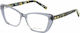 El Greco 9349 C3 Women's Acetate Prescription Eyeglass Frames Butterfly Grey
