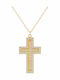 Senzio Belibasakis Women's Gold Cross 9K with Chain