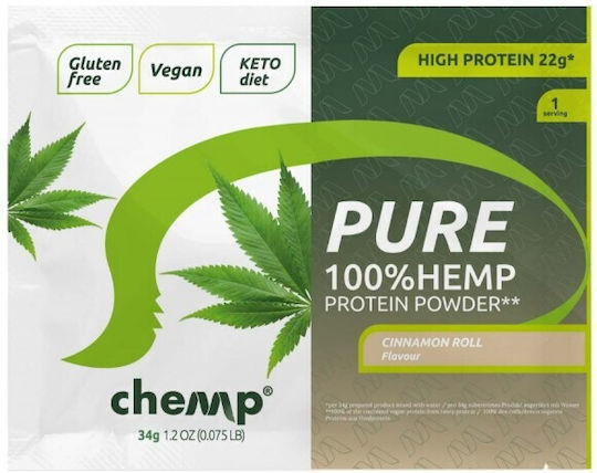 Chemp Cannabis Protein mit Geschmack Cinnamon Roll 34g