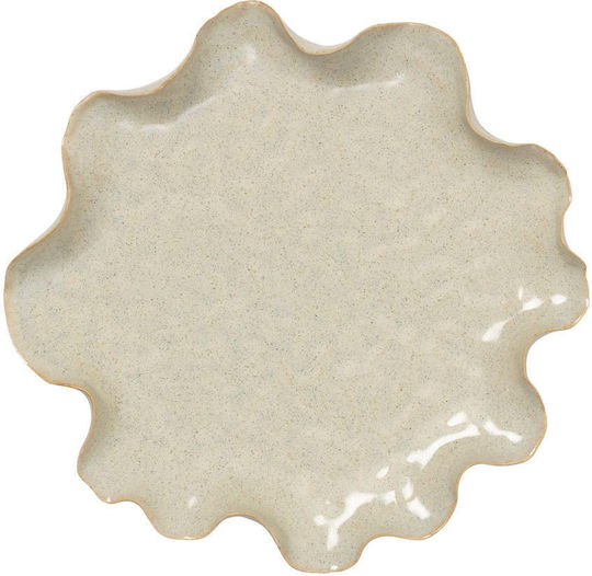 Broste Copenhagen Round Ceramic White 24x24x3.6cm 14447071