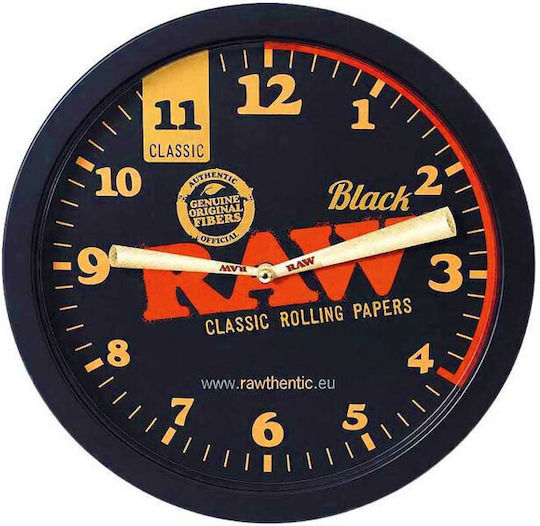 Raw Cutie de siguranță Ceas de perete Black Clock