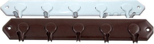 Wall Hanger 5 Hooks Grey