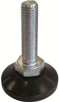 Plastic Furniture Leg with Regulator 10cm Black