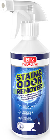 Bio Petactive Curățare Enzimatică pentru Îndepărtarea Petelor și Mirosurilor de la Animale de Companie Urină Excremente Vărsături 490 Ml