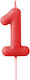 Geburtstagskerzen Nummer 1 in Roter Farbe 5806
