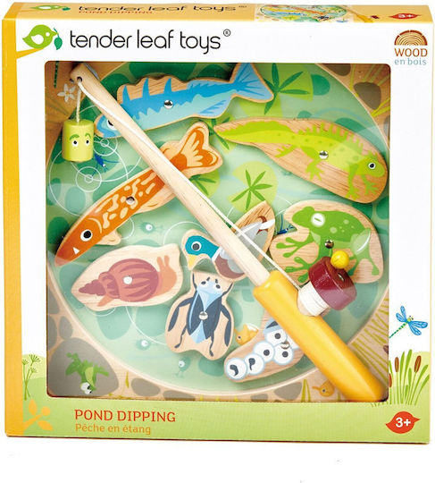 Tender Leaf Toys Ξύλινο Παιχνίδι Ψαρέματος για 3+ Ετών (Διάφορα Σχέδια)