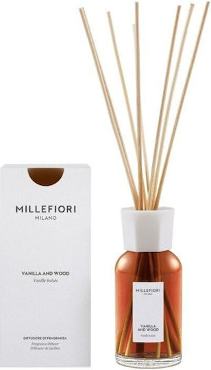 Millefiori Diffusor Duftstäbchen Vanille & Holz 77dddv 250ml